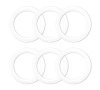 6 Pcs Gasket Seal Rings for Bialetti Moka Express Dama 9 Cups - Spare Food Grade Silicone Sealing Rings for Aluminium Stovetop Coffee Maker Pots (Better Than Rubber)