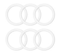 6 Pcs Gasket Seal Rings for Bialetti Moka Express Dama 9 Cups - Spare Food Grade Silicone Sealing Rings for Aluminium Stovetop Coffee Maker Pots