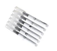6 Pcs Gel Pen Set Straight Liquid Smooth Writing 0.5mm Black Inks Inks Journaling for School Neutral Black Set Quick-Drying Writing