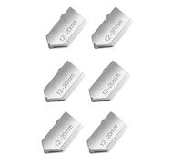 6 Pcs Glass Cutter Replacement Heads 12-20mm, Tungsten Steel Scoring Wheels, Lightweight Parts for Pencil Style & Pistol Grip Oil Feed Tools, Mirror & Tile DIY