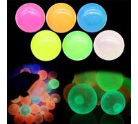 6 Pcs Glorbs Sticky Ceiling Balls,Glow Ball Game,Glow to Throw At Ceiling,Lighting Ball Ceiling Glow Jumping,Stocking Stuffers,Chirstmas Gifts