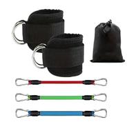 6 Pcs Glute & Leg Fitness Set - Glute Trainer, Butt Lifter & Resistance Bands for Home Workouts(Black)