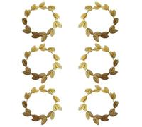 6 Pcs Gold Laurel Crown Wreath Greek Goddess Leaf Headpiece Circlet Leaves Tiara Toga Costume Accessories for Women men Greek Themed Party Decorations Wedding Brida Bridesmaid Hair Accessory