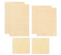 6 PCS Gold Letter Stickers, Small Stick on Letter Stickers, Self-Adhesive Gold Sticker Letters for Scrapbooking Craft DIY Art
