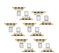 6 Pcs Gold Watch Band Connectors for Apple and Xiaomi, Stainless Steel Watch Band Adapter for DIY Bracelet Making, 1.3 in / 3.2 cm, Compatible with 38/40/41 mm Apple Watch