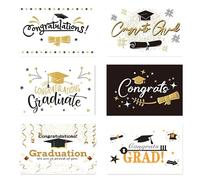 6 Pcs Graduation Card Set, Graduation Gifts with Matching Envelopes & Sealing Stickers,Congratulations Card Good Luck Cards Funny Graduations Cards Graduations Gifts