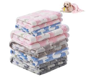 6 PCS Guinea Pig Blanket ,60 * 40 and 20 * 20 cm Guinea Pig Bed Washable,Pet Blankets with Elephant Designs,Soft & Cozy Sleep Mat for Cats, Small Dogs, and Pets Sofa and Bed (4 M Size + 2 S Size)