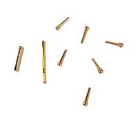 6 Pcs Guitar Bridge Pin, Nut & Saddle Set, Brass Guitar Accessory Kit for Acoustic Guitars, Pretty Decoration with Great Durability, Clear Intonation for Sound Quality