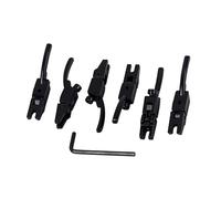 6 Pcs Guitar Bridge String Saddles Tremolo Bridge Locked String Saddle For Electric Guitar Parts Accessories(Schwarz)