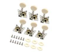 6 Pcs Guitar Head Stock Pegs Metal Guitar Head Knobs Metal Texture Lock Tuner Optimal Sound Enhancement Classic Guitar Replacement Tuner