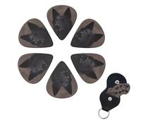 6 Pcs Guitar Picks Black german shepherd Guitar Pick Set Double-sided Personalized Bass Pick Plectrums with Organizer Storage Box Ukulele Picks Ukulele Accessories for Men Women