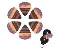 6 Pcs Guitar Picks Bosque del Apache Wildlife Refuge Guitar Pick Set Double-sided Personalized Bass Pick Plectrums with Organizer Storage Box Ukulele Picks Ukulele Accessories for Men Women