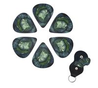 6 Pcs Guitar Picks Bright Cabbage Guitar Pick Set Double-sided Personalized Bass Pick Plectrums with Organizer Storage Box Ukulele Picks Ukulele Accessories for Men Women