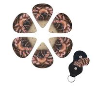 6 Pcs Guitar Picks Large Mexican Tarantula Guitar Pick Set Double-sided Personalized Bass Pick Plectrums with Organizer Storage Box Ukulele Picks Ukulele Accessories for Men Women