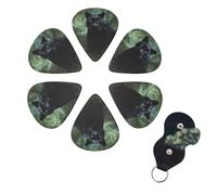 6 Pcs Guitar Picks Tree Animal Guitar Pick Set Double-sided Personalized Bass Pick Plectrums with Organizer Storage Box Ukulele Picks Ukulele Accessories for Men Women