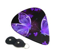 6 Pcs Guitar Picks with Beautiful butterfly Print, Guitar Picks for Acoustic Guitar, Electric Guitar, Bass Guitar | 0.46mm