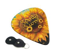 6 Pcs Guitar Picks with Blessed to Be Called Nana Sunflower Print, Guitar Accessories Guitar Picks for Acoustic Guitar, Electric Guitar, Bass Guitar | 0.46mm