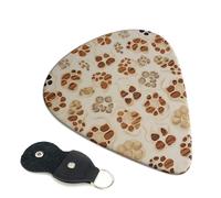 6 Pcs Guitar Picks with Bone and paw print Print, Guitar Accessories Guitar Picks for Acoustic Guitar, Electric Guitar, Bass Guitar | 0.46mm