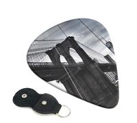 6 Pcs Guitar Picks with Brooklyn Bridge Print, Guitar Accessories Guitar Picks for Acoustic Guitar, Electric Guitar, Bass Guitar | 0.71mm