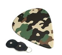 6 Pcs Guitar Picks with Camouflage Pattern Print, Guitar Accessories Guitar Picks for Acoustic Guitar, Electric Guitar, Bass Guitar | 0.71mm