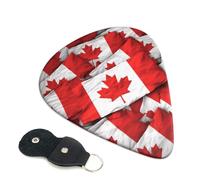 6 Pcs Guitar Picks with Canadian flag Print, Guitar Accessories Guitar Picks for Acoustic Guitar, Electric Guitar, Bass Guitar | 0.96mm