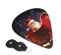 6 Pcs Guitar Picks with Christmas Magic Print, Guitar Accessories Guitar Picks for Acoustic Guitar, Electric Guitar, Bass Guitar | 0.96mm