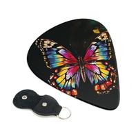 6 Pcs Guitar Picks with colorful butterfly Print, Guitar Accessories Guitar Picks for Acoustic Guitar, Electric Guitar, Bass Guitar | 0.96mm