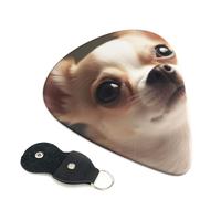 6 Pcs Guitar Picks with Cute Chihuahua Print, Guitar Accessories Guitar Picks for Acoustic Guitar, Electric Guitar, Bass Guitar | 0.46mm