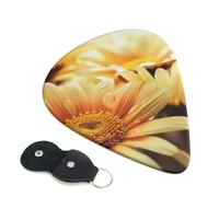 6 Pcs Guitar Picks with Daisy Flowers Print, Guitar Accessories Guitar Picks for Acoustic Guitar, Electric Guitar, Bass Guitar | 0.71mm