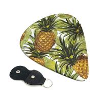 6 Pcs Guitar Picks with Exotic Tropical Pineapples Print, Guitar Accessories Guitar Picks for Acoustic Guitar, Electric Guitar, Bass Guitar | 0.96mm