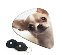 6 Pcs Guitar Picks with Funny Chihuahua Print, Guitar Accessories Guitar Picks for Acoustic Guitar, Electric Guitar, Bass Guitar | 0.46mm