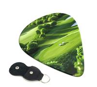6 Pcs Guitar Picks with Golf Course Print, Guitar Accessories Guitar Picks for Acoustic Guitar, Electric Guitar, Bass Guitar | 0.96mm