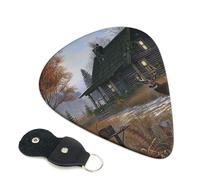 6 Pcs Guitar Picks with Holiday home deer hunting Print, Guitar Accessories Guitar Picks for Acoustic Guitar, Electric Guitar, Bass Guitar | 0.71mm