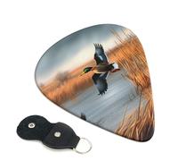 6 Pcs Guitar Picks with Hunting Flying Wild Duck 1 Print, Guitar Accessories Guitar Picks for Acoustic Guitar, Electric Guitar, Bass Guitar | 0.46mm