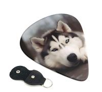 6 Pcs Guitar Picks with Husky Dog Print, Guitar Accessories Guitar Picks for Acoustic Guitar, Electric Guitar, Bass Guitar | 0.46mm