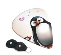 6 Pcs Guitar Picks with I Love Penguins Print, Guitar Accessories Guitar Picks for Acoustic Guitar, Electric Guitar, Bass Guitar | 0.71mm