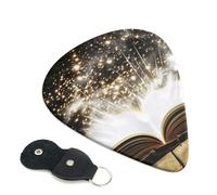 6 Pcs Guitar Picks with magic book Print, Guitar Accessories Guitar Picks for Acoustic Guitar, Electric Guitar, Bass Guitar | 0.71mm