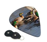 6 Pcs Guitar Picks with Mallard Ducks Print, Guitar Accessories Guitar Picks for Acoustic Guitar, Electric Guitar, Bass Guitar | 0.96mm