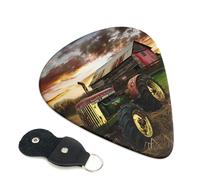 6 Pcs Guitar Picks with Old Tractor Photo Farm Print, Guitar Accessories Guitar Picks for Acoustic Guitar, Electric Guitar, Bass Guitar | 0.96mm