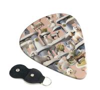 6 Pcs Guitar Picks with Oodles of Poodles Print, Guitar Accessories Guitar Picks for Acoustic Guitar, Electric Guitar, Bass Guitar | 0.46mm