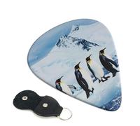 6 Pcs Guitar Picks with Penguins On The Iceberg Print, Guitar Picks for Acoustic Guitar, Electric Guitar, Bass Guitar | 0.46mm