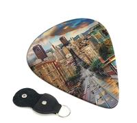 6 Pcs Guitar Picks with san francisco Print, Guitar Accessories Guitar Picks for Acoustic Guitar, Electric Guitar, Bass Guitar | 0.96mm