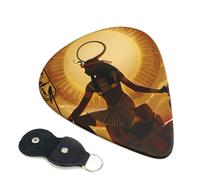 6 Pcs Guitar Picks with Sun Old Egyptian Timeless Grace Print, Guitar Accessories Guitar Picks for Acoustic Guitar, Electric Guitar, Bass Guitar | 0.46mm