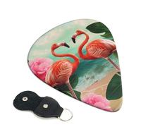 6 Pcs Guitar Picks with Two flamingos Print, Guitar Accessories Guitar Picks for Acoustic Guitar, Electric Guitar, Bass Guitar | 0.71mm