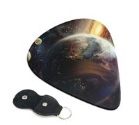 6 Pcs Guitar Picks with Universe Planet Print, Guitar Picks for Acoustic Guitar, Electric Guitar, Bass Guitar | 0.71mm