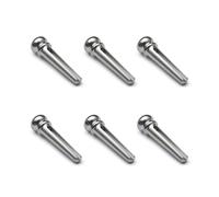 6 Pcs Guitar String Claw Musical Instrument Accessories Metal Acoustic Bridge Pin End Pin Replacement Acoustic Guitar Pegs
