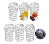 6 Pcs Gutter Downspout Guard, Aluminum Downpipe Leaf Guard, Expandable Filter Strainer, Gutter Mesh for Moss, Muck, Mud & Debris Debris blockages 3.2 in