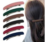 6 PCS Hair Clips For Decorating or Sectioning Hair, Colored Hair Barrettes Secure Grip Elegant French Clasp, Metal Snap-on Hair Pins no Hair Damage Hair Styling Clips for Girls Women