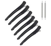 6 Pcs hair dressing clips,sectioning hair clips,women for styling,anti-slip no-trace salon hair sectioning clips with silicone band