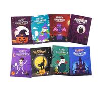 6 Pcs Halloween Coloring Books Party Favors for Kids, Hallowmas Trick or Treat Goodie Bag Stuffer Fillers Gifts Fun Activity Decorations Supplies